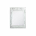 Elegant Decor 32 x 48 in. Sparkle Collection Crystal Mirror MR913248